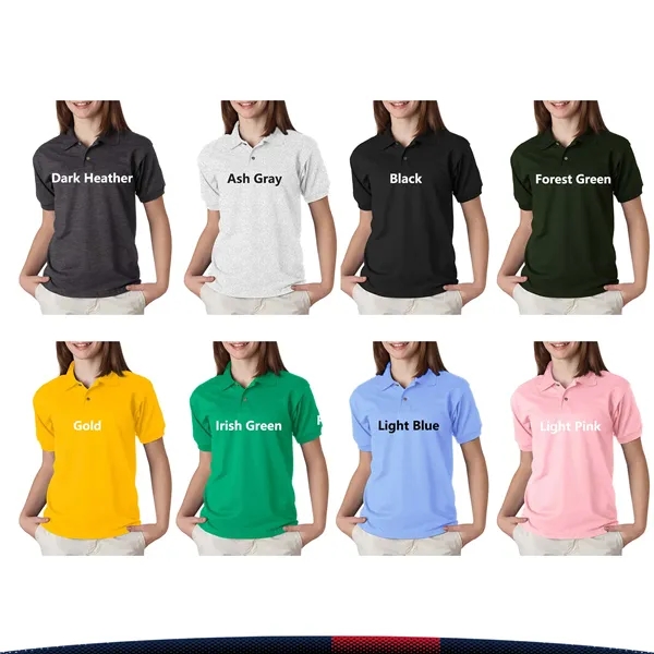 Gildan® 5.6 oz. Cotton/Ladies Polo Shirts - Gildan® 5.6 oz. Cotton/Ladies Polo Shirts - Image 4 of 4