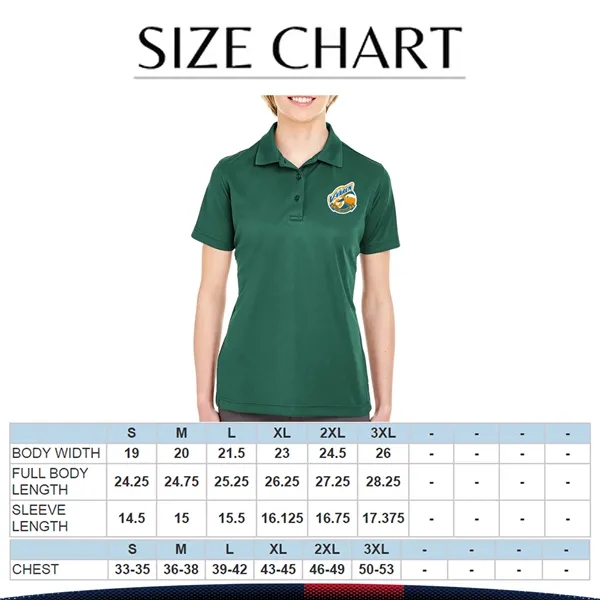 Ultra Club® 4.4oz Ladies' Sports Polo Shirts - Ultra Club® 4.4oz Ladies' Sports Polo Shirts - Image 2 of 5
