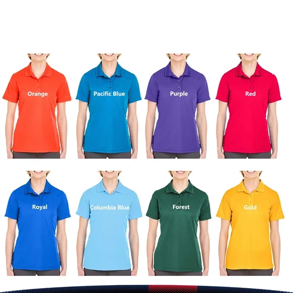 Ultra Club® 4.4oz Ladies' Sports Polo Shirts - Ultra Club® 4.4oz Ladies' Sports Polo Shirts - Image 3 of 5