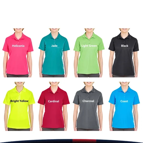 Ultra Club® 4.4oz Ladies' Sports Polo Shirts - Ultra Club® 4.4oz Ladies' Sports Polo Shirts - Image 4 of 5