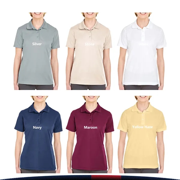 Ultra Club® 4.4oz Ladies' Sports Polo Shirts - Ultra Club® 4.4oz Ladies' Sports Polo Shirts - Image 5 of 5