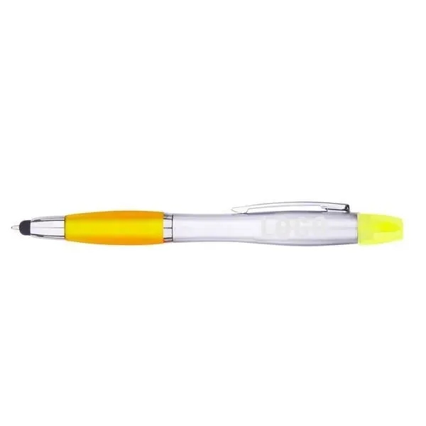 3 in 1 Stylus Ballpoint Pen Highlighter - 3 in 1 Stylus Ballpoint Pen Highlighter - Image 5 of 5