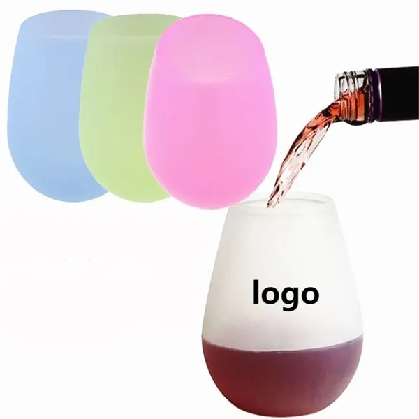 350ml Silicone Drinkware Unbreakable Wine Glasses for Party - 350ml Silicone Drinkware Unbreakable Wine Glasses for Party - Image 0 of 1