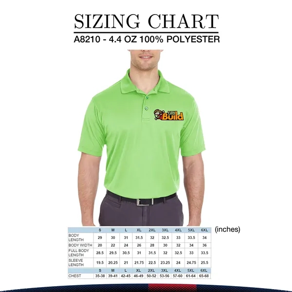 Ultra Club® Men's Sports Polo Shirts - Ultra Club® Men's Sports Polo Shirts - Image 2 of 24