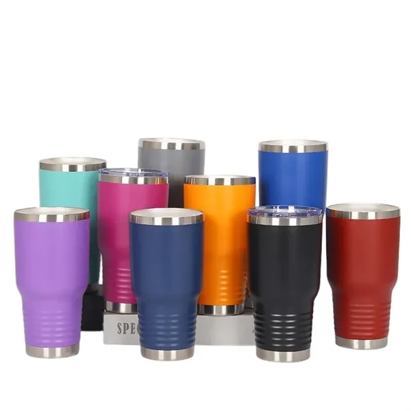 30 oz Double Wall Stainless Steel Tumbler with Straw Lid - 30 oz Double Wall Stainless Steel Tumbler with Straw Lid - Image 21 of 21