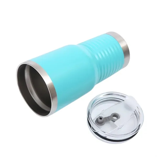 30 oz Double Wall Stainless Steel Tumbler with Straw Lid - 30 oz Double Wall Stainless Steel Tumbler with Straw Lid - Image 15 of 21
