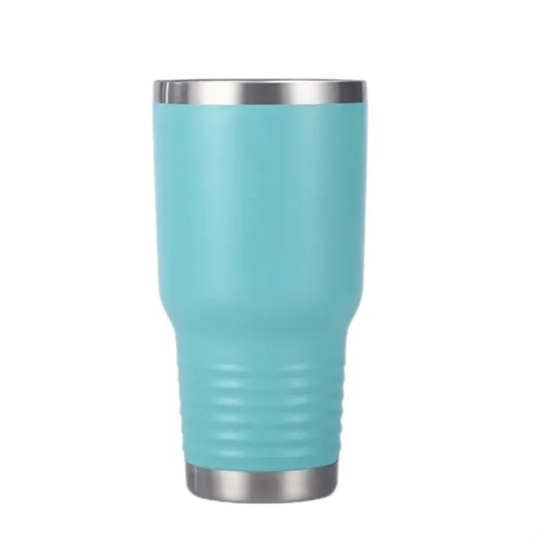 30 oz Double Wall Stainless Steel Tumbler with Straw Lid - 30 oz Double Wall Stainless Steel Tumbler with Straw Lid - Image 11 of 21