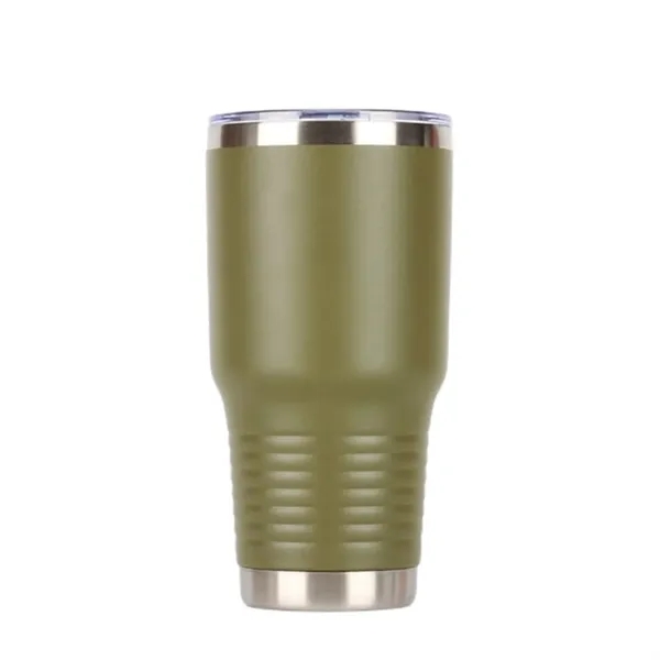 30 oz Double Wall Stainless Steel Tumbler with Straw Lid - 30 oz Double Wall Stainless Steel Tumbler with Straw Lid - Image 12 of 21