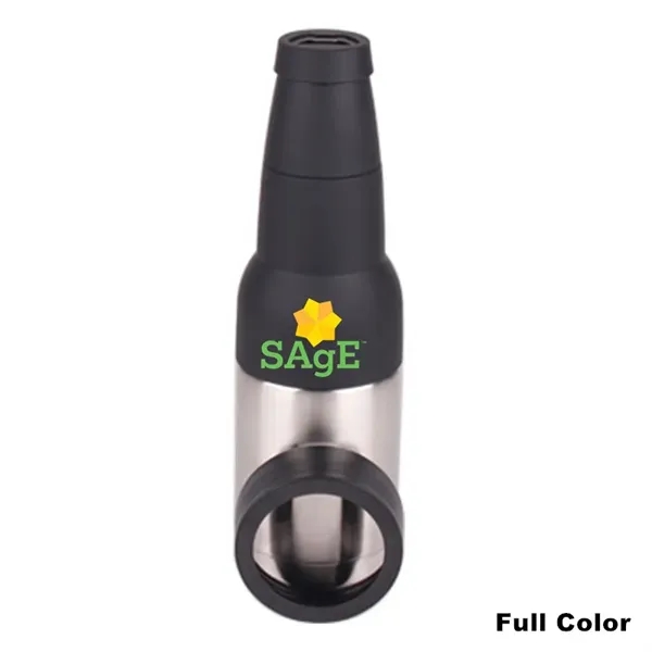 12/16 oz Stainless Steel Thermos Bottle Portable Cooler - 12/16 oz Stainless Steel Thermos Bottle Portable Cooler - Image 4 of 17