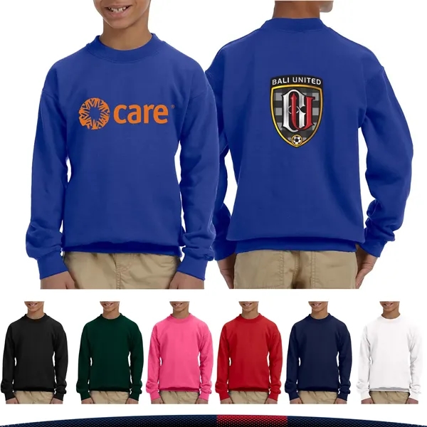 Gildan® Youth Cotton Crewneck Sweatshirts - Gildan® Youth Cotton Crewneck Sweatshirts - Image 0 of 14