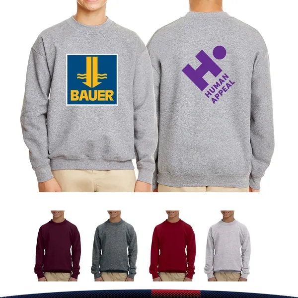 Gildan® Youth Cotton Crewneck Sweatshirts - Gildan® Youth Cotton Crewneck Sweatshirts - Image 1 of 14