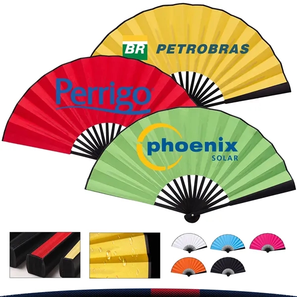 10" Handheld Folding Fan - 10" Handheld Folding Fan - Image 0 of 8