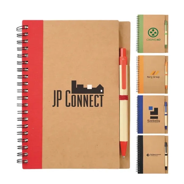 Eco Hardcover Journal & Pen - Eco Hardcover Journal & Pen - Image 1 of 4