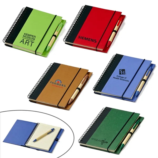 Eco Hardcover Journal & Pen - Eco Hardcover Journal & Pen - Image 2 of 4