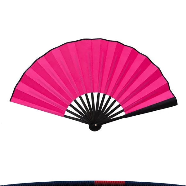 8" Folding Bamboo Hand Fan - 8" Folding Bamboo Hand Fan - Image 2 of 8