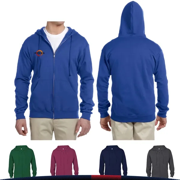 Delta Apparel® Adult Full Zip Hooded Sweatshirts - Delta Apparel® Adult Full Zip Hooded Sweatshirts - Image 1 of 3