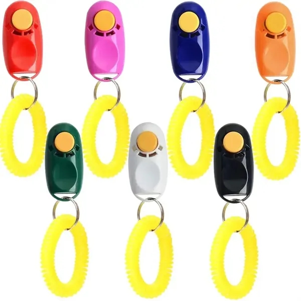 Pet Dog Training Clicker with Wrist Bands Strap - Pet Dog Training Clicker with Wrist Bands Strap - Image 0 of 19