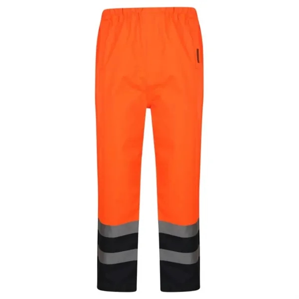 Waterproof High Viz Over Trousers Work Wear Safety Pants - Waterproof High Viz Over Trousers Work Wear Safety Pants - Image 4 of 6