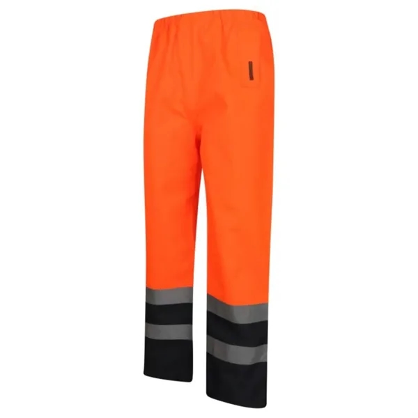 Waterproof High Viz Over Trousers Work Wear Safety Pants - Waterproof High Viz Over Trousers Work Wear Safety Pants - Image 5 of 6
