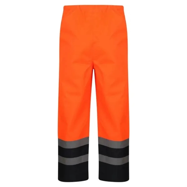 Waterproof High Viz Over Trousers Work Wear Safety Pants - Waterproof High Viz Over Trousers Work Wear Safety Pants - Image 6 of 6