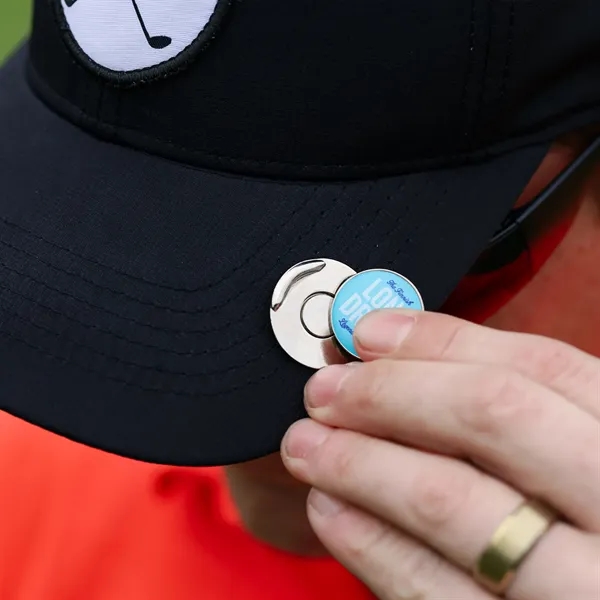 Golf Hat Clip w/ Full Color Ball Marker - Golf Hat Clip w/ Full Color Ball Marker - Image 4 of 6