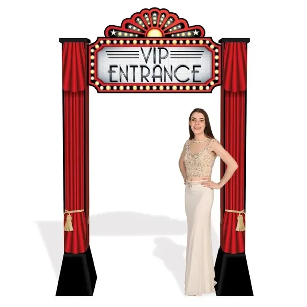 Red Carpet 3-D Archway Prop - Red Carpet 3-D Archway Prop - Image 2 of 3