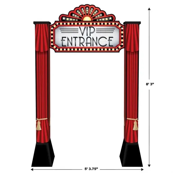 Red Carpet 3-D Archway Prop - Red Carpet 3-D Archway Prop - Image 1 of 3