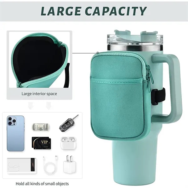 Enlarged Water Bottle Pouch for Tumbler - Enlarged Water Bottle Pouch for Tumbler - Image 3 of 5