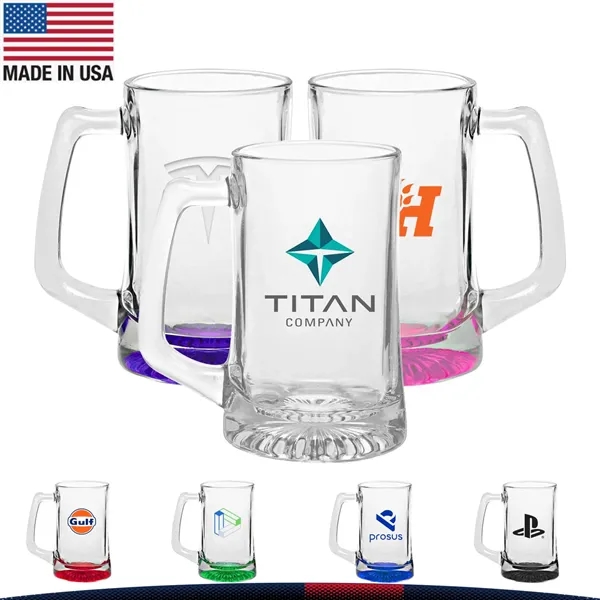 14 oz. Fawer Glass Beer Mugs - 14 oz. Fawer Glass Beer Mugs - Image 0 of 9