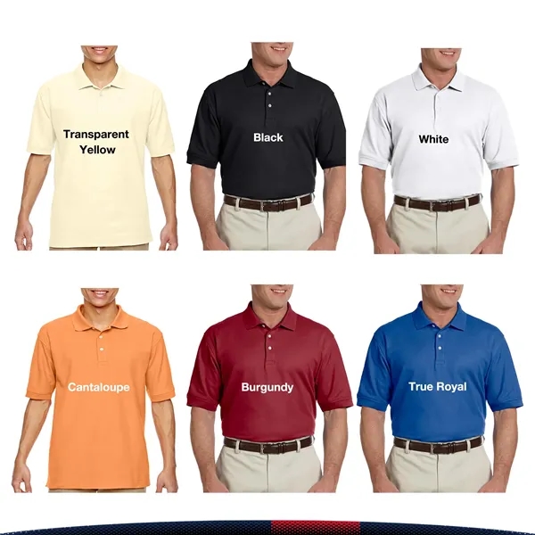 Devon & Jones® Men's Cotton Polo Shirts - Devon & Jones® Men's Cotton Polo Shirts - Image 6 of 6