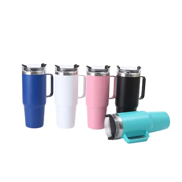 30/40 oz Vacuum Adventure Quencher Travel Mug with Handle - 30/40 oz Vacuum Adventure Quencher Travel Mug with Handle - Image 8 of 13