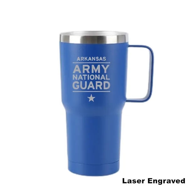 20 oz Double Wall Insulated Travel Mug Tumbler with Handle - 20 oz Double Wall Insulated Travel Mug Tumbler with Handle - Image 8 of 12