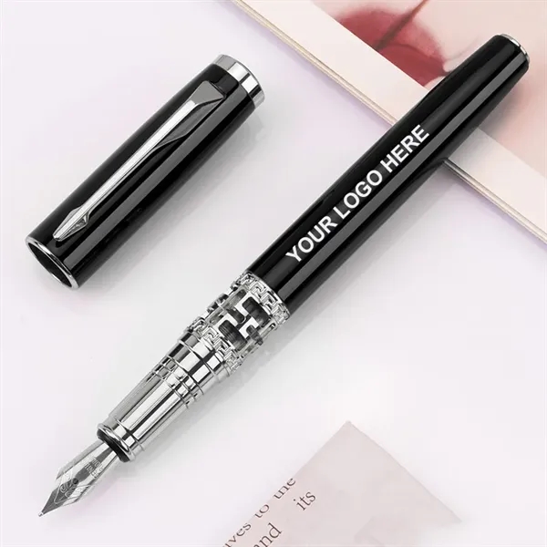 Hollow-carved Design Business Metal Foundtain Pen - Hollow-carved Design Business Metal Foundtain Pen - Image 0 of 4