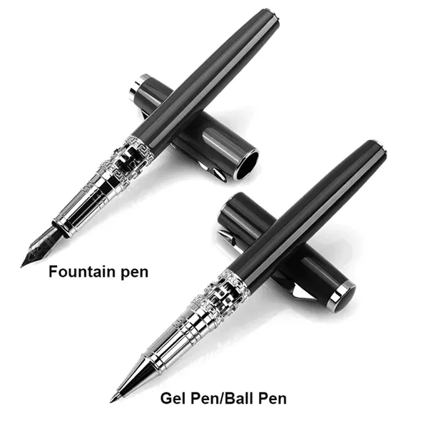 Hollow-carved Design Business Metal Foundtain Pen - Hollow-carved Design Business Metal Foundtain Pen - Image 3 of 4