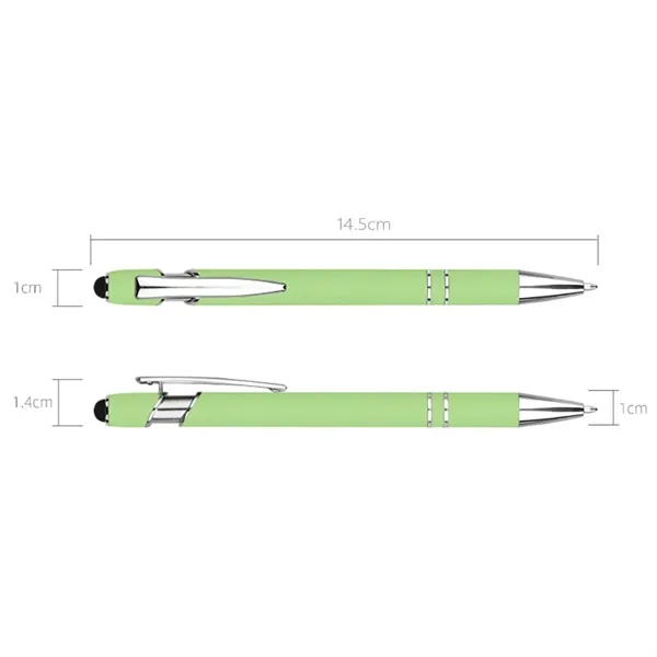 2 in 1 Metal Gel Ballpoint Soft Touch Pen Smooth Writing - 2 in 1 Metal Gel Ballpoint Soft Touch Pen Smooth Writing - Image 2 of 2