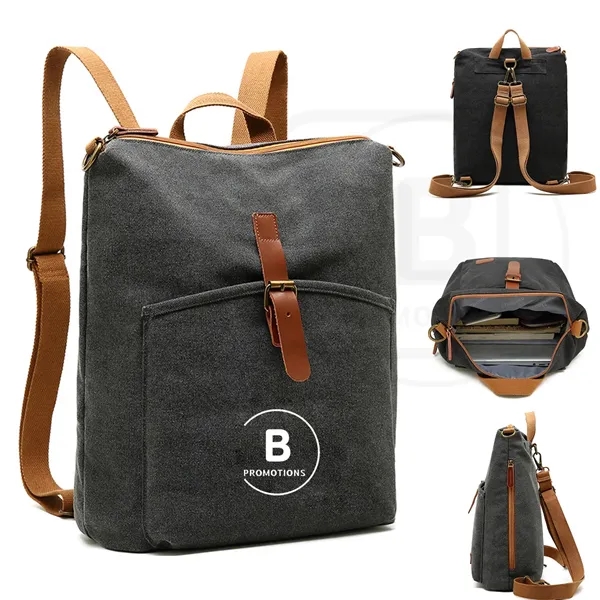 Canvas Backpack Rucksack - Canvas Backpack Rucksack - Image 0 of 2
