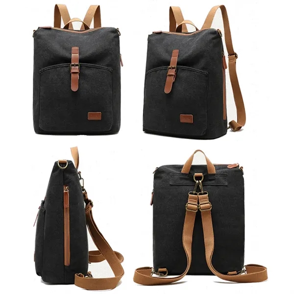 Canvas Backpack Rucksack - Canvas Backpack Rucksack - Image 1 of 2