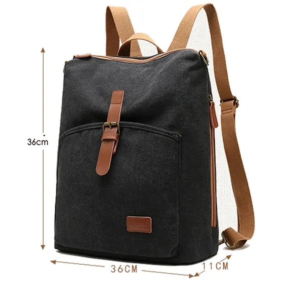 Canvas Backpack Rucksack - Canvas Backpack Rucksack - Image 2 of 2
