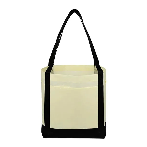 18" x 12" x 7" - THE CRUISER Faux Canvas 3-Pocket Value Tote - 18" x 12" x 7" - THE CRUISER Faux Canvas 3-Pocket Value Tote - Image 16 of 30