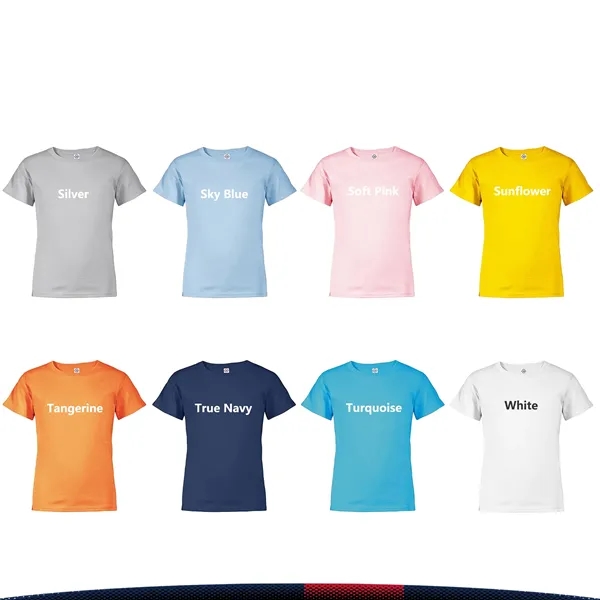 Delta Apparel® 5.2 oz. 100% Cotton Youth T-shirts - Delta Apparel® 5.2 oz. 100% Cotton Youth T-shirts - Image 5 of 8