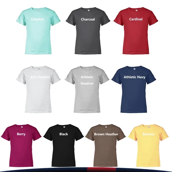 Delta Apparel® 5.2 oz. 100% Cotton Youth T-shirts - Delta Apparel® 5.2 oz. 100% Cotton Youth T-shirts - Image 6 of 8