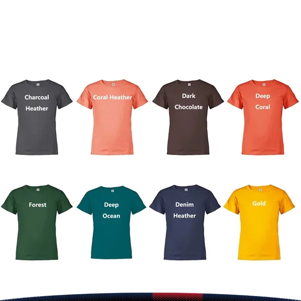 Delta Apparel® 5.2 oz. 100% Cotton Youth T-shirts - Delta Apparel® 5.2 oz. 100% Cotton Youth T-shirts - Image 7 of 8