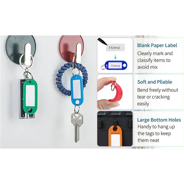 Key Tags With Ring And Label Window - Key Tags With Ring And Label Window - Image 2 of 5