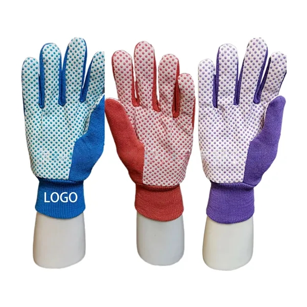 Canvas Gloves W/Grip Dots On Palm - Canvas Gloves W/Grip Dots On Palm - Image 0 of 2