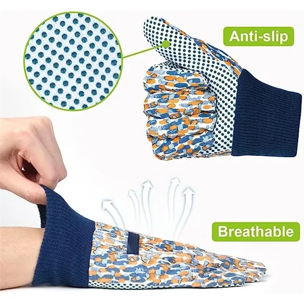 Canvas Gloves W/Grip Dots On Palm - Canvas Gloves W/Grip Dots On Palm - Image 1 of 2