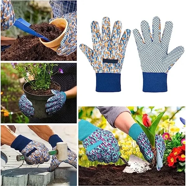 Canvas Gloves W/Grip Dots On Palm - Canvas Gloves W/Grip Dots On Palm - Image 2 of 2