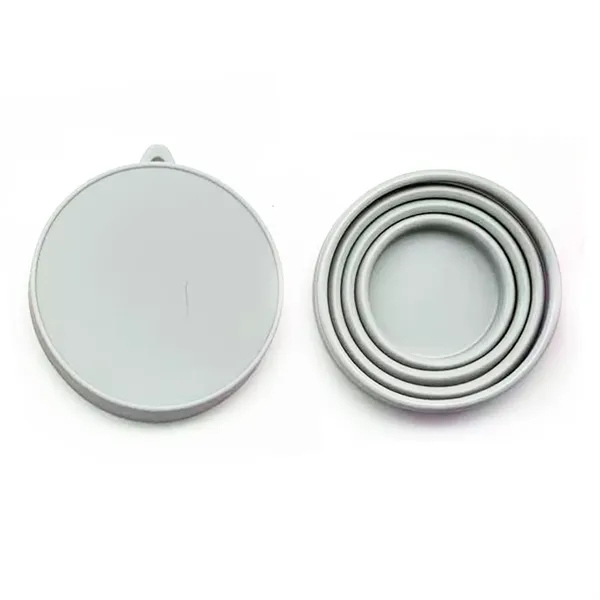 Collapsible Travel Cup With Carabiner and Lid 5oz 7oz - Collapsible Travel Cup With Carabiner and Lid 5oz 7oz - Image 4 of 12