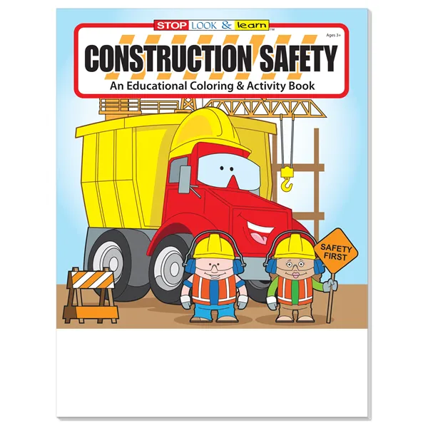 Construction Safety Coloring and Activity Book - Construction Safety Coloring and Activity Book - Image 1 of 2