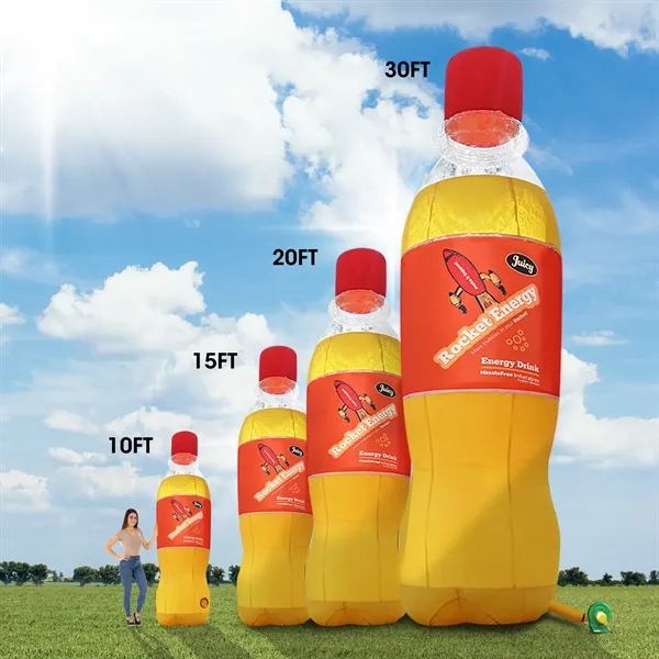 CUSTOM INFLATABLE BOTTLES 30' (Economy Service 10-12 weeks) - CUSTOM INFLATABLE BOTTLES 30' (Economy Service 10-12 weeks) - Image 0 of 3