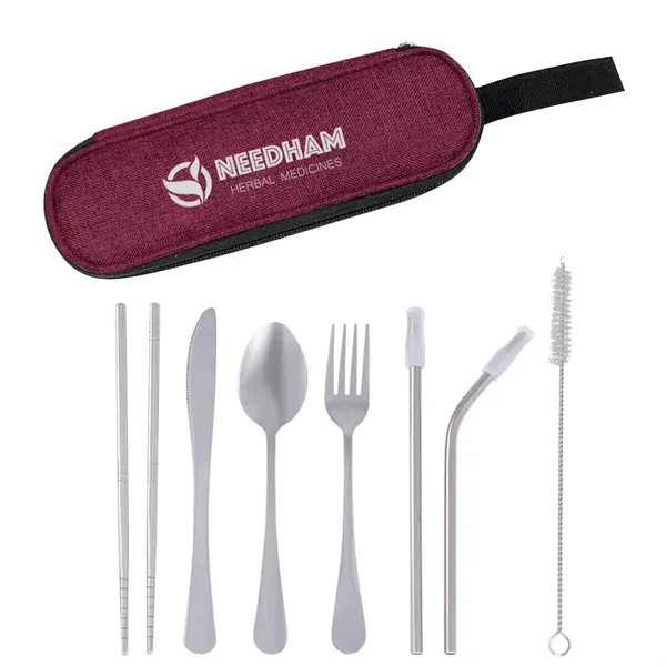 Stainless Steel Cutlery Set In Pouch - Stainless Steel Cutlery Set In Pouch - Image 3 of 6